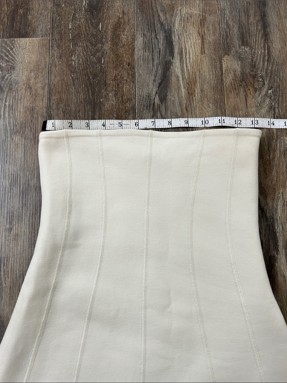 Zara Strapless Cream Fit-and-Flare Dress - Picture 5 of 8